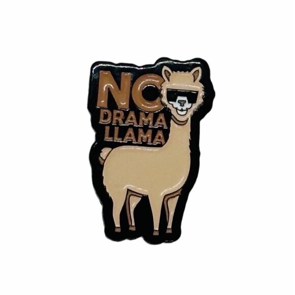 🤩Funny Llama Enamel Pin Cartoon No Drama Animal Brooch Alpaca Badge Jewerly New - Picture 5 of 5
